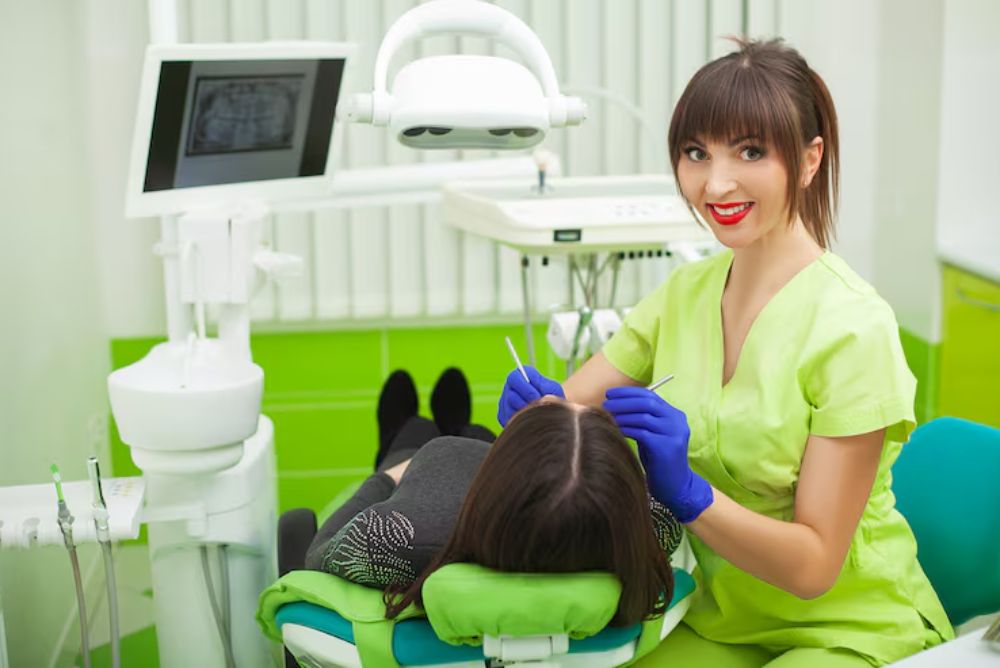 modern dental clinic using green practices for cosmetic care
